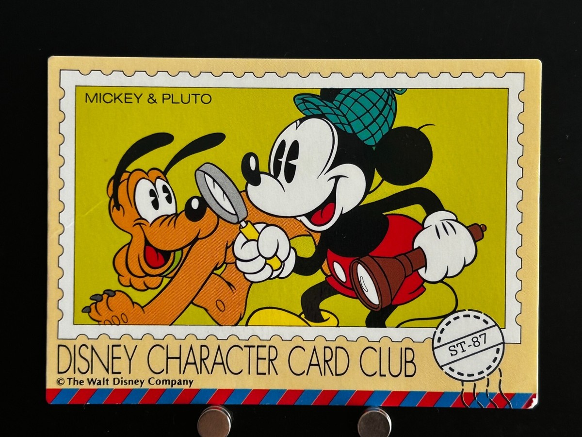 Mickey Mouse Pluto Disney Character Card Club ST-87 Japanese