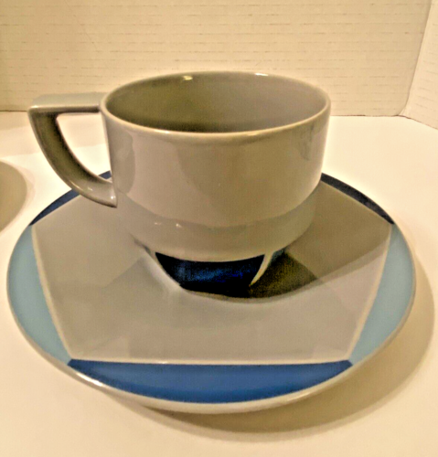 ROSENTHAL MODERN CUBISM TAZZINA DA CAFFÈ E PIATTINI (KOBIE) - EXPRESSO - TAZZINE PICCOLE (Due) - Foto 9 di 9