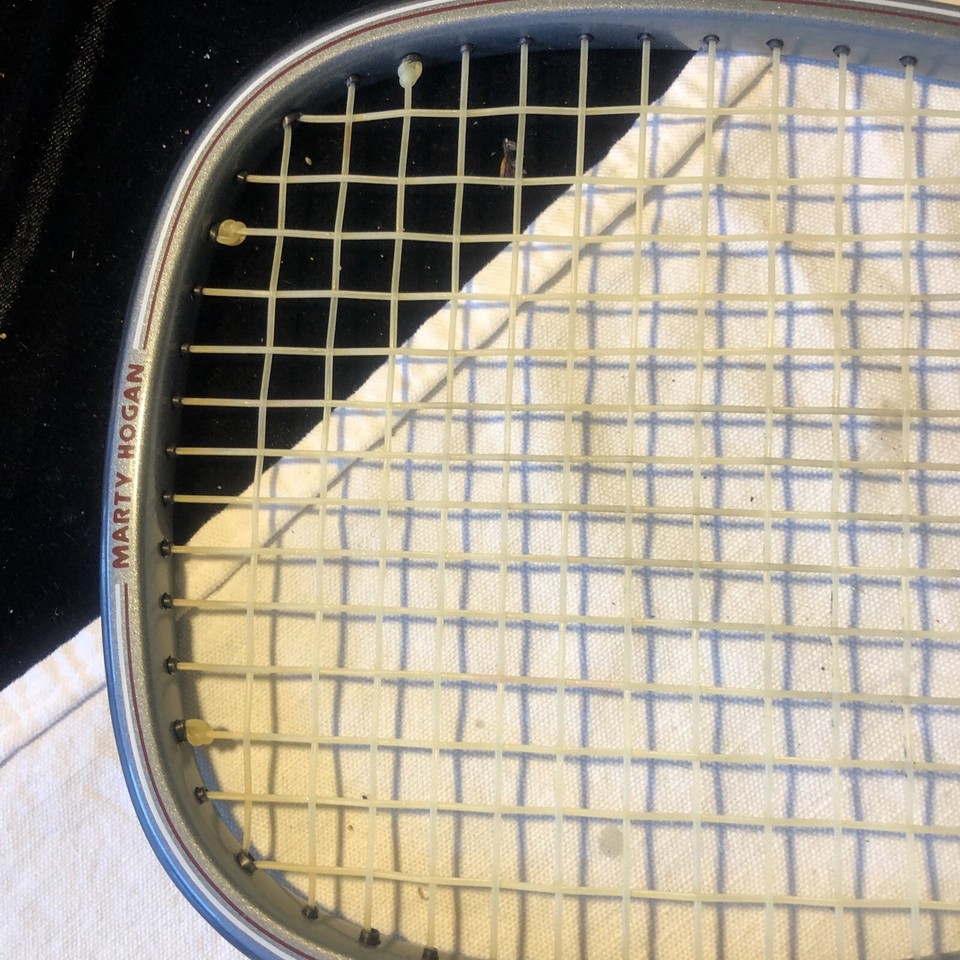 Vintage Marty Hogan Signiture Comp Graphite Racquetball Racquet Cowhide