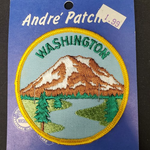 NIP J & H Sales Washington State Travel Patch Souvenir Embroidered Mountain - Picture 2 of 3