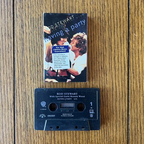 Rod Stewart W/ Special Guest Ronnie Wood - We're Having A Party Cassette Tape - Picture 3 of 4