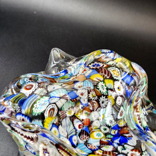 Millifiori Art Glass Ashtray Trinket Dish Polished Base No Signature No Sticker - Picture 6 of 16
