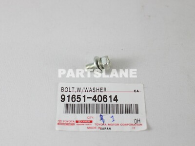 91651-40614 Toyota OEM Genuine BOLT,W/WASHER | eBay
