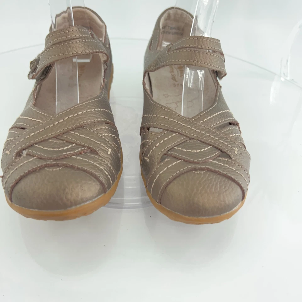 Spring Step Luvett Mary Jane Shoes Women's Size 37 6 Bronze Leather Flats - Image 4 of 4