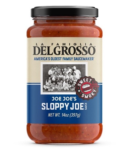 1 14oz Jar La Famiglia DelGrosso Joe Joe's Sloppy Joe Sauce Sweet Smoky
