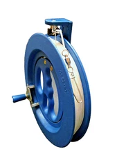 Kite Reel 7" + Lock + 500-ft UP-Graded Polyester Braided Line + Metal Swivel