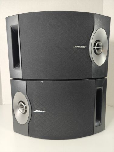 Bose 201 Series V Black Bookshelf Speakers Left & Right Good Condition Tested.