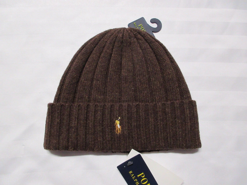 POLO RALPH LAUREN Men's Multicolor Rib-Knit Wool-Blend Beanie Hat PP0054 - Picture 8 of 15