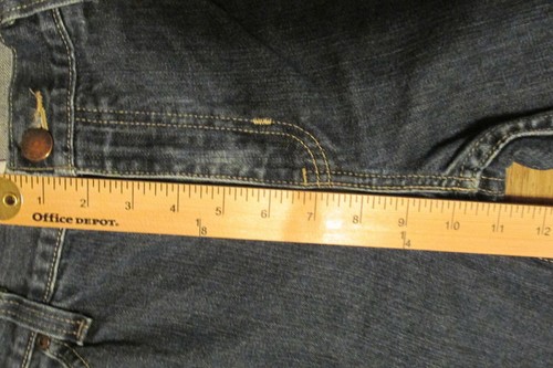 STRUCTURE Straight Leg Jeans Men 34x30 Slim Blue Denim 100% Cotton Mid Rise - Picture 11 of 12