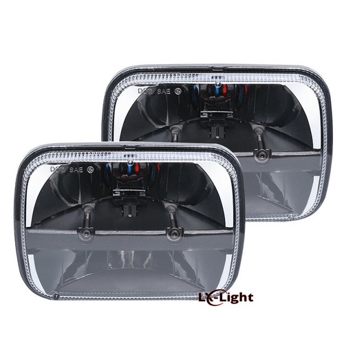 Par de faros LED 5X7" 7x6 para Jeep Cherokee XJ YJ para Chevy Express 1500 2500 - Imagen 12 de 12