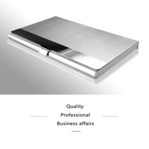 Stainless Steel Silver ID Credit Card Deluxe Holder Business Pocket Wallet Case