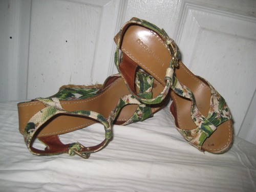 Sandalias Dolce & Gabbana cuña punta abierta zapatos para mujer talla 38 - Imagen 13 de 20