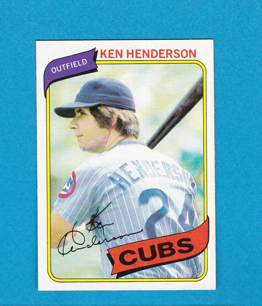 1980 TOPPS BASEBALL SET BREAK 523 KEN HENDERSON CUBS MINT!