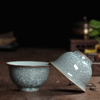 2pcs/lot Chinese Tea Cup Longquan Celadon Porcelain Tea Cups Marked 95ml Cup New