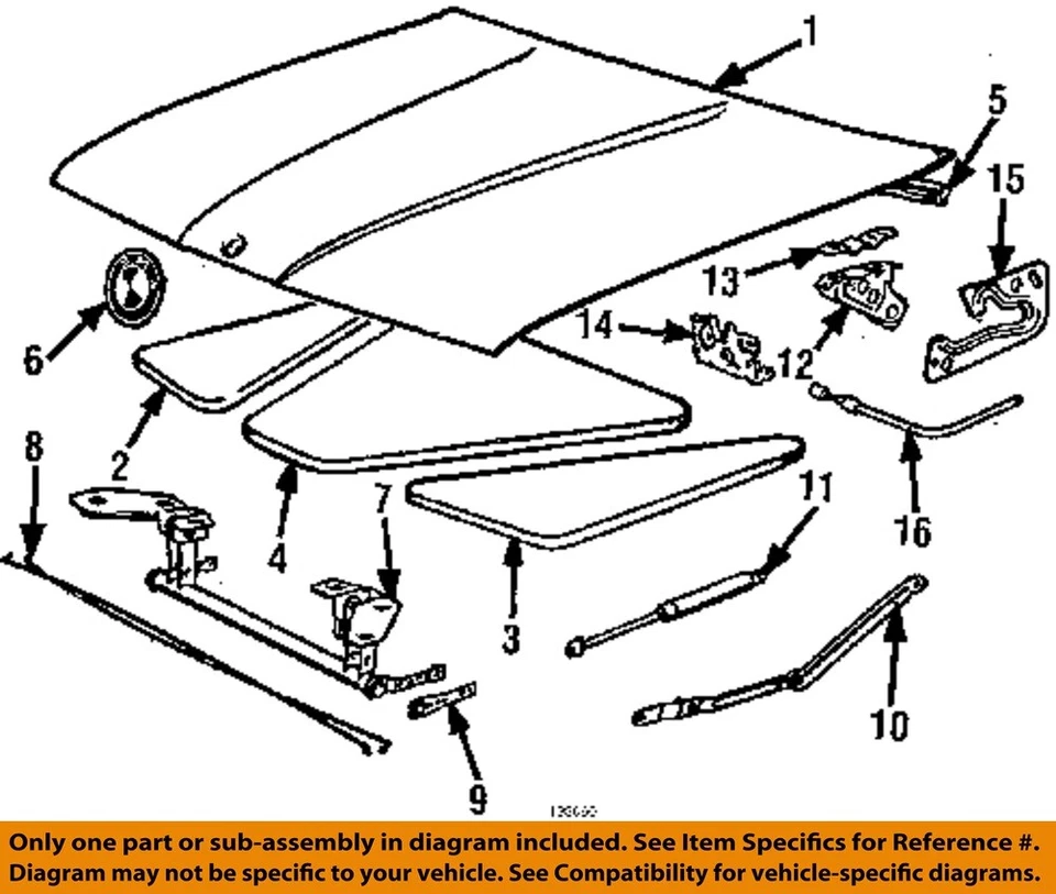 Capó con bisagras rojo necesita pintura OEM 1984 1988 BMW 325E Foto 3 de 4