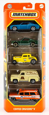 2024 Matchbox Coffee Cruisers 5-Pack | Cadillac | Dodge | Ford | MoonEyes | FSB