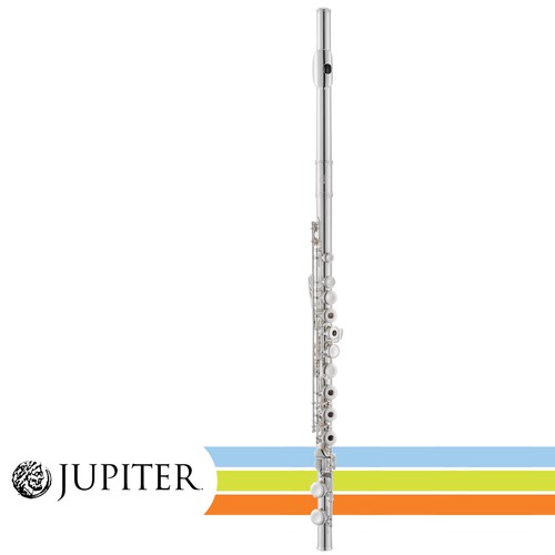 Jupiter JFL710ROA Open Hole Silver Plated Key of C Student Flute With Case - Picture 1 of 2
