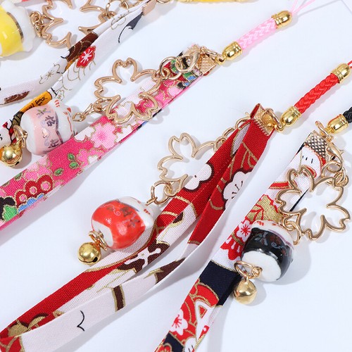 Phone Strap Lanyards Daisy Flower Cat Bell Mobile Phone Hang Rope Charm Deco_cd - Zdjęcie 3 z 17