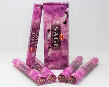 Hem Sage Incense Bulk 6 x 20 Stick Box 120 Sticks, Free Shipping