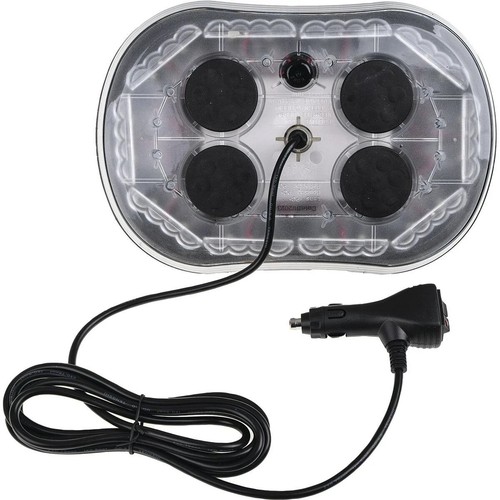 OEX 12/24V Low Profile Minibar Amber LED Clear Lens Magnetic Mount IP67 - Picture 3 of 5