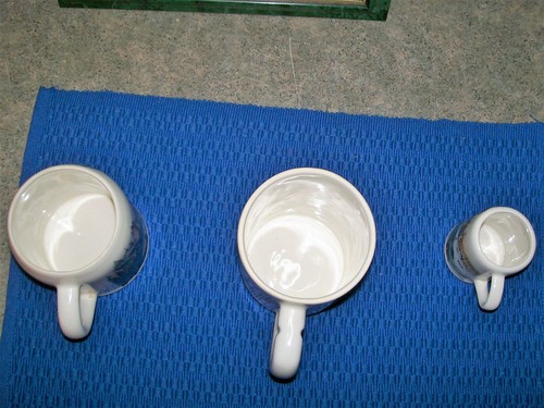 PLANKENFELS BAVARIA Porcelain Handled Beer Mug Set of 3 - Picture 3 of 9