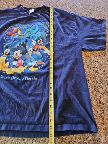 Walt Disney World Dreams Florida Fireworks Blue DISNEY 2005 Adult T-shirt XL - Picture 5 of 6