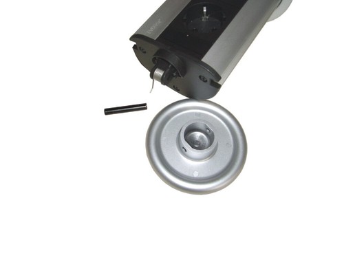 Tapa EVOline PowerPort acero inoxidable con aspecto de CD para sistema de toma de corriente Evoline NUEVO - Imagen 4 de 5