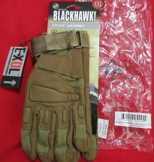 Special Ops 1//2 Finger Light Assault Glove Blackhawk Mens Black S.O.L.A.G