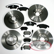 Bremsscheiben Ø 356 mm + Ø 330 mm Bremsbeläge vorne hinten für Audi A8 [4H]