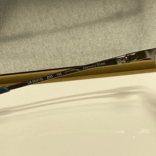 Under Armour  UA 5047/G Z0G Ruthenium/Teal Rectangle Unisex Eyeglasses 54-17-140 - Afbeelding 7 van 8