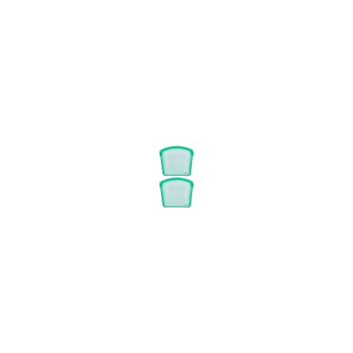 Bolsa reutilizable de silicona sin costuras Cuisipro verde 8 x 7 pulgadas 27 fl oz paquete de 2 - Imagen 4 de 12