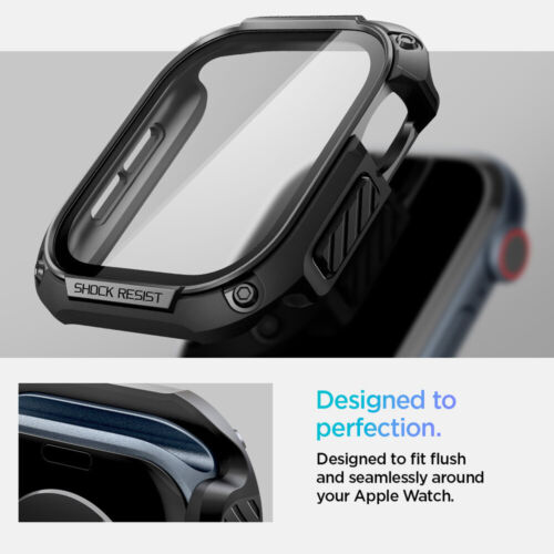 For Apple Watch Series 10 46mm Screen Protector Case SPIGEN Tough Armor Cover - Picture 8 of 22