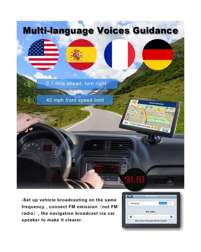 N700 GPS Navigator for Car Truck RV 2025,Truck GPS Commercial Drivers,Trucker... - Picture 3 of 7