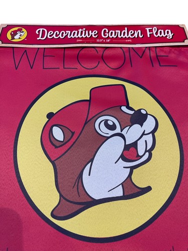 Buc-ee's Buc-ee Beaver Flag Bucees Buc-ees 12.5” X 18” Welcome Garden Flag NEW - Picture 2 of 4