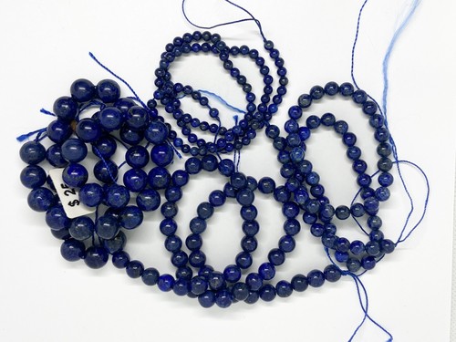Blue lapis lazuli round 4mm/6mm/8mm/10mmbeads. Natural gemstone beads. 15.5'' - Picture 6 of 6