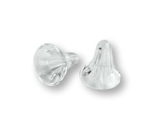 Tee Beads 25 Count T-Bead Clear Plastic Beads - Made In USA