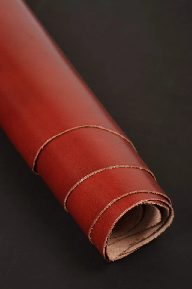 全隐藏勃艮第 Vachetta 牛皮,2 平方米 100% 正品 – 全粒 1.5 毫米 — 第 2/4 张图片