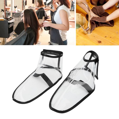 Reusable Transparent Shoes Cover For Hairdressers Waterproof - Picture 13 of 23