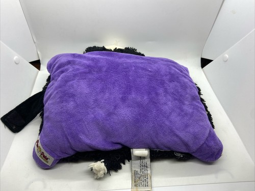 Pillow Pets Pee-Wees Curios Cat Folding Plush 11 Inch Black Purple Stuffed Toys - Picture 6 of 13
