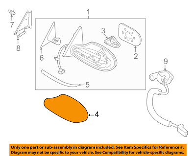 NISSAN OEM Sentra Door Side Rear View-Mirror Cover Cap Trim Left 96302ET03E