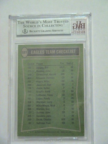 1978 Topps Harold Carmichael Herm Edwards Philadelphia Eagles BGS 8.5 NM-MT+ - Picture 2 of 2