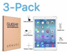 3-Pack HD Tempered Glass Screen Protector Cover For iPad 2019 7th Gen 10.2 inch