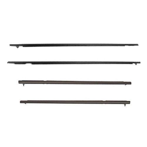 Set 4 Outer Weatherstrip Door Belt Rubber Fits Honda Civic 4D Sedan 2006-11 E06 - Picture 2 of 7