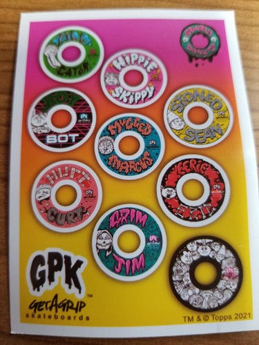 Topps GPK Garbage Pail Kids GET A GRIP S3 ORANGE PUKE Skateboard wheel ROY BOT - Picture 5 of 5