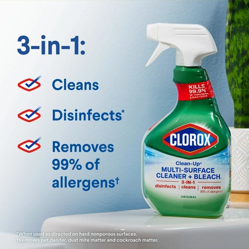 Clorox Bleach All Purpose Cleaner Spray 32 oz Bottle with Free Shipping - Picture 3 of 11