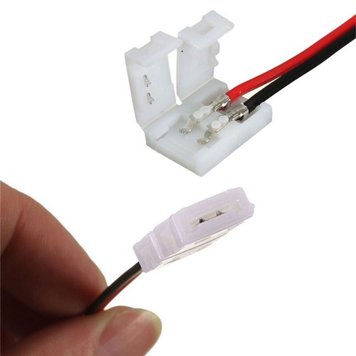 10Pcs PCB Cable 2 Pin LED Strip Connector 3528/5050 Single Color Adapter UK6 AG - Picture 9 of 14