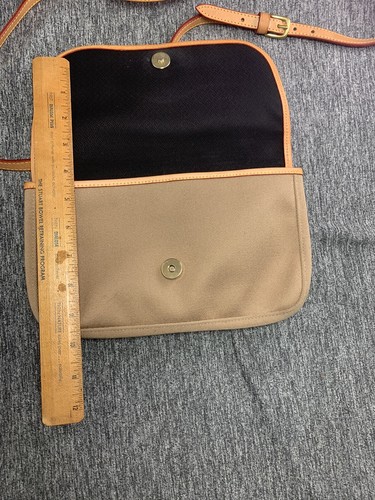 Vintage Dooney & Bourke Umhängetasche Handtasche Beige Allwetter Ledertasche - Bild 4 von 11