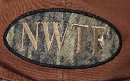 Vintage NWTF By Empire Hat The National Wild Turkey Federation Camo & Brown Cap - Picture 2 of 10