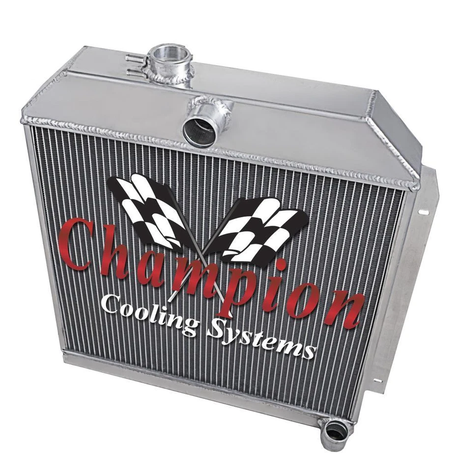 Radiador Advanced Champion 2 filas todo aluminio para Dodge Coronet 1949-1952 Foto 3 de 4