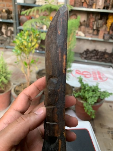 Antique Handcrafted Old Wooden Man Face African Mask Wall Hanging African Art - Photo 9 sur 12